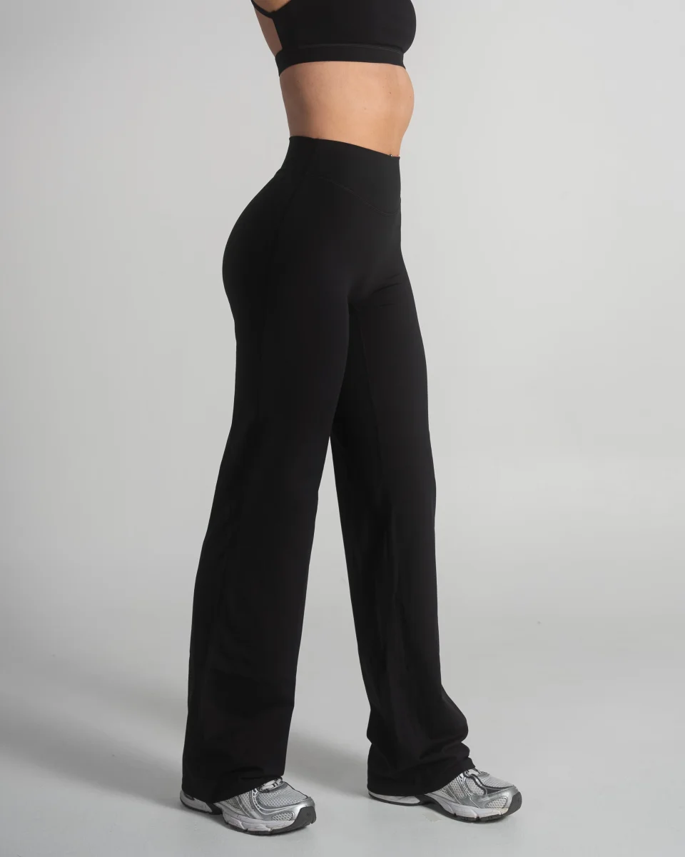 Timeless Soft Straight Pants - Black - Image 5