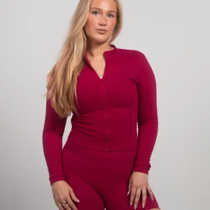 Timeless Zipper Jacket - Cherry