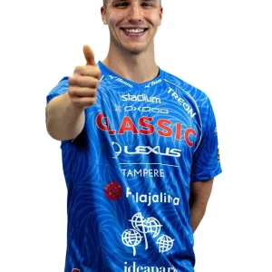Classic lasten pelipaita, Sininen, Painatuksella