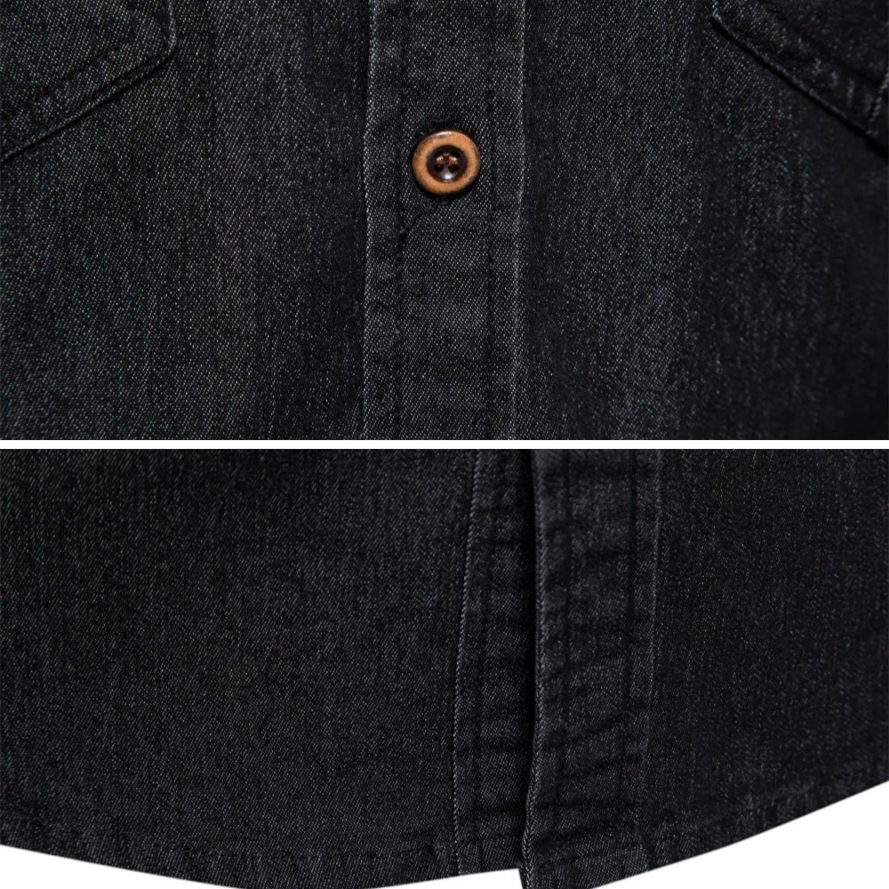 AMAMI™ Karhea Denim-Poolopaita - Image 9