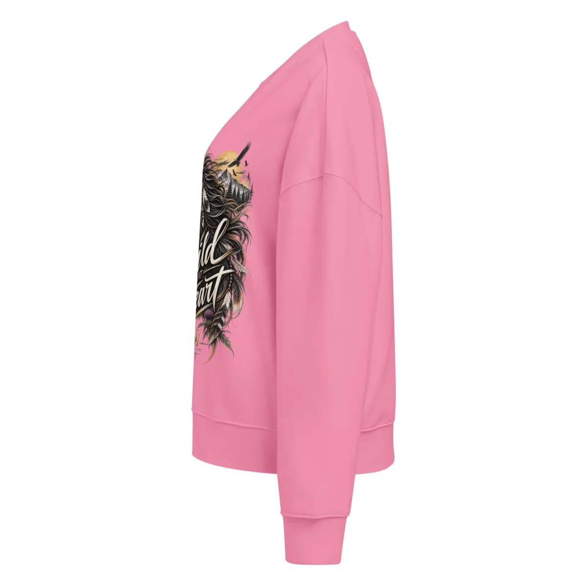 WILD AT HEART – WOMEN'S ORGANIC CREW NECK SWEATSHIRT - Image 8