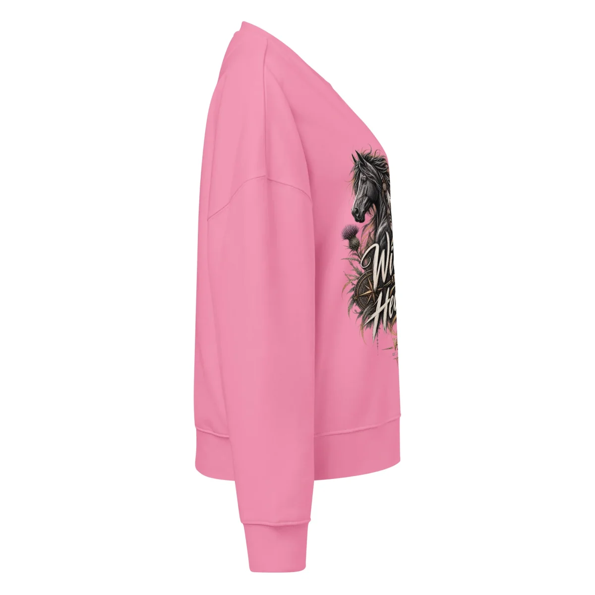 WILD AT HEART – WOMEN'S ORGANIC CREW NECK SWEATSHIRT - Image 9